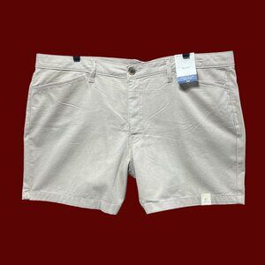 St. John's Bay - Women's Mid Rise 5" Inseam Chino Short - Beige -18